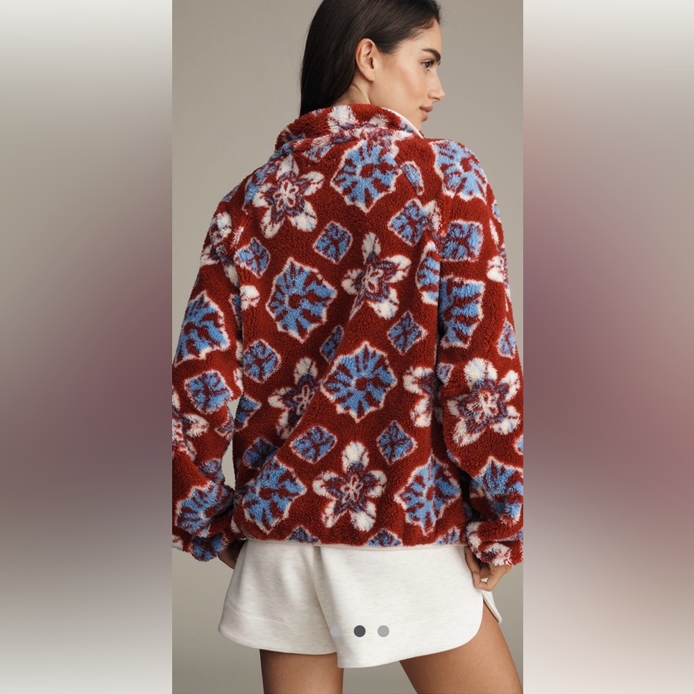 The Anthropologie x Upside Harlow Quarter Zip Fleece Jacket. - Picture 2 of 8